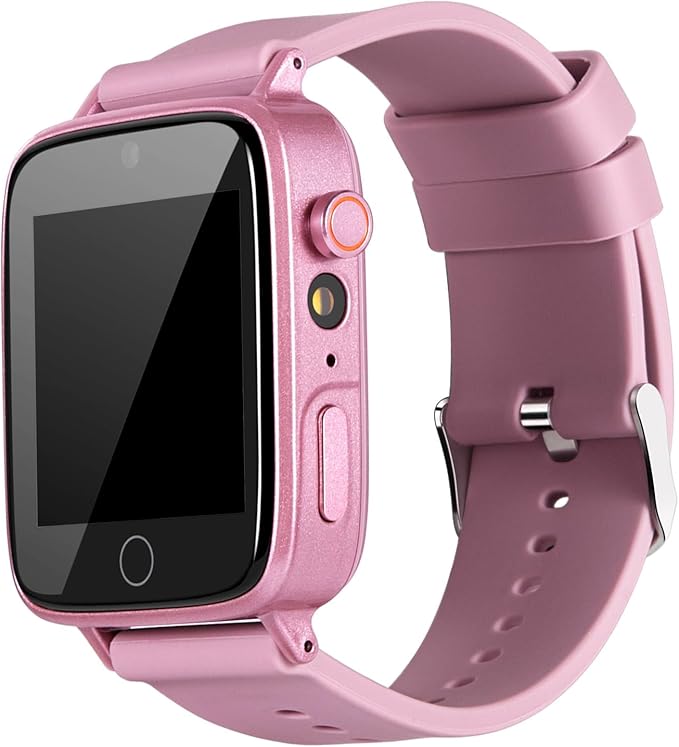 Interactive Kids Watch with Camera & Games: 26 Puzzles, 104 Learning Cards, Music Player, Pedometer - 1.54 Color Display