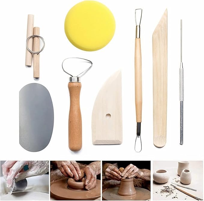 Clay Tools 52PCS Pottery Tools Clay Sculpting Tools Polymer Clay Tools Kit Ceramic Tools for DIY Handcraft Modeling Clay Carving Tools Set