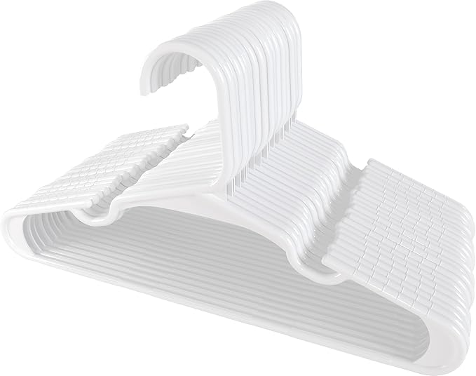 Utopia Home 240 Pack Kids Hangers - 11.5 Inch Plastic Baby Hangers for Closet - Childrens Hangers for Clothes & Infant Hangers for Closet - Ideal for Everyday Standard Use (White)
