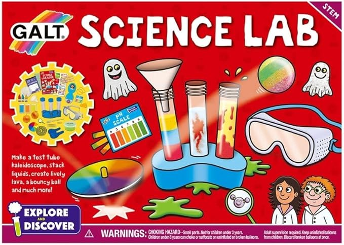Galt Toys, Science Lab, Science Kit for Kids, 20 Fun Experiments, Ages 6 Years Plus