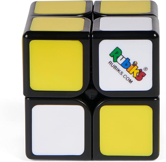 Rubik’s Cube, Apprentice, 2x2 Beginner Cube 3D Puzzle Game Stress Relief Fidget Toy Easy Activity Cube Travel Game Gift Idea, for Ages 7+