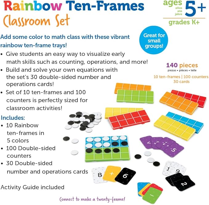 Rainbow Ten Frame Set