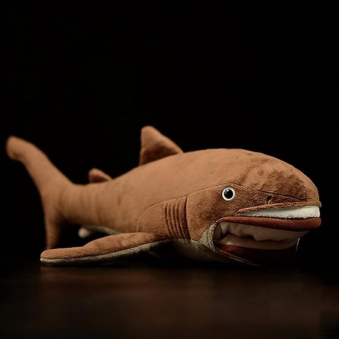 ZHONGXIN MADE Simulation Megamouth Shark Plush Toy - Realistic 20" Long Lifelike Whale Stuffed Toys, Super Soft Realistic Sea Simulation Shark Plush Gift Collection for Kids Children