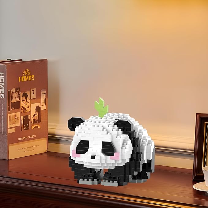 Mini Building Blocks- Crawling Panda, Party Favors- Micro Blocks Panda Toy for Kids 6 7 8 9 10+, Mini Blocks Building Sets for Adults, Easter/Birthday for Boys and Girls(606 PCS)