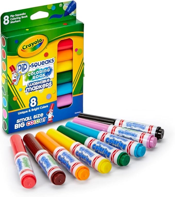 Crayola Pip-Squeaks Washable Markers (58-8704), 4 Pack