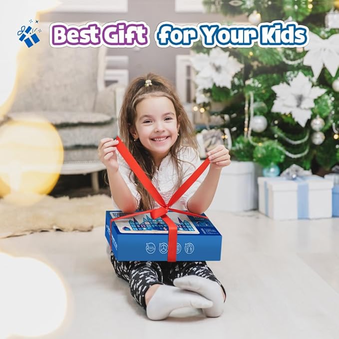 102pcs Frozen Castle Magnetic Tiles - 3D Diamond Building Blocks, STEM Educational Kids Toys for Pretend Play, 3 4 5 6 7 8 Year Old Girl Birthday Gifts for Your Princess and Prince