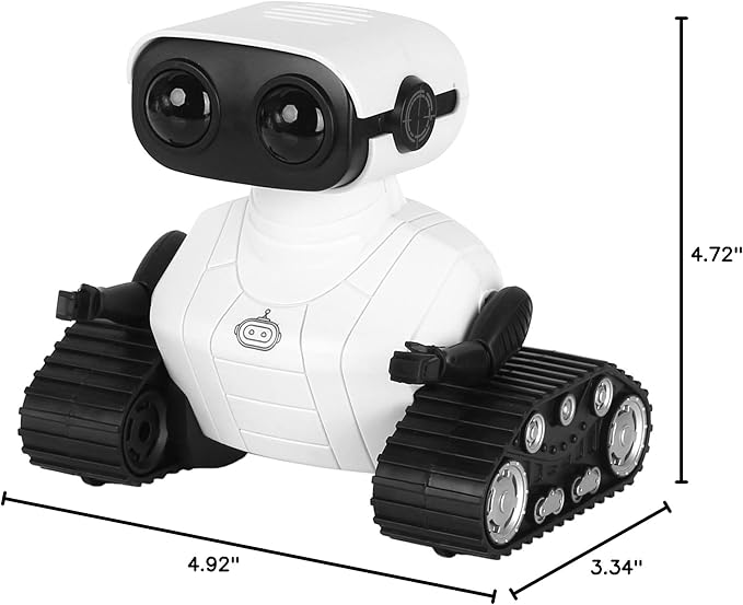 Hamourd Robot Toys for 3 Years Old Boys Girls- Rechargeable Remote Control Robots, Emo Robot with Auto-Demonstration, Flexible Head & Arms, Dance Moves, Music, and Shining LED Eyes, Kids Toys Gifts
