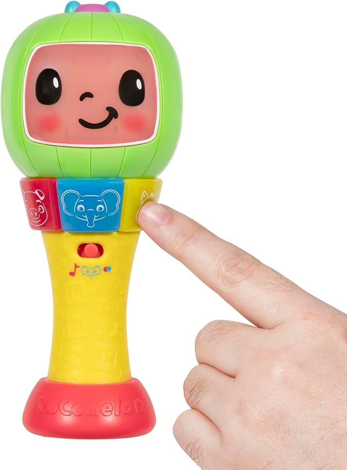 CoComelon Sing ‘n Play Maracas, 3 Play Modes - Plays 6 Fan Favorite Song Clips, Learn Animal Sounds and Colors - Lights Up - Two Maracas - Musical Instruments for Kids, Toddlers, and Preschoolers