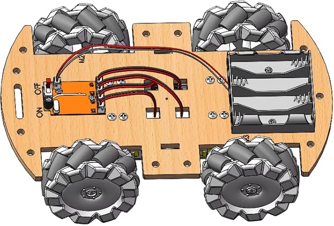 STEM Projects for Kids 6 7 8 9 10 11 12 Year Old ,Build Your Own 4WD Remote Control Car,Science Experiment Electronics Kit,Robotic Car with 68mm Mecanum Wheel ,DIY rc car kit