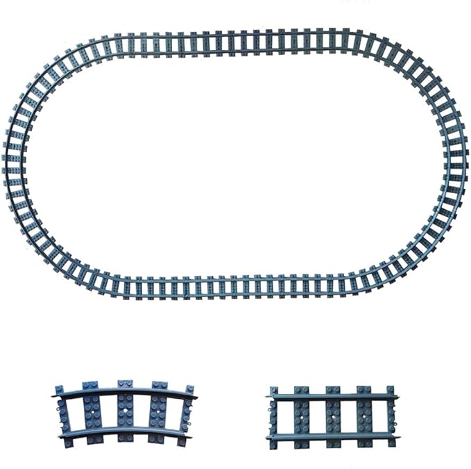 City Train Tracks Non-Powered City Railroad 24pcs Compatible Major Brands Building Block Toy Gifts