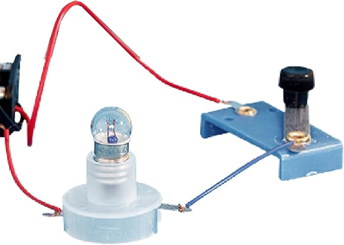 Electrical Circuit Experiment Kit, Small Bulb Lights Up Kit Basic Physic Science Playset Educational Kit A OneSize Science Kits and Toys Flash Cards Learning and Education