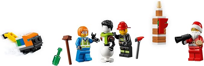 LEGO City Advent Calendar 60303 Building Kit; Includes City Play Mat; Best Christmas Toys for Kids; New 2021 (349 Pieces)