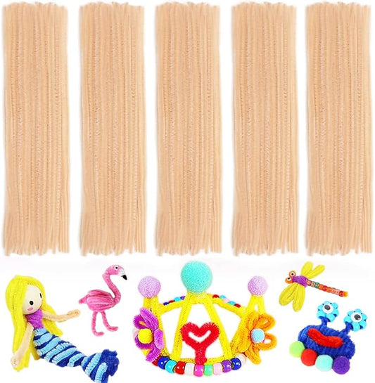 Pipe Cleaners, Pipe Cleaners Craft, Arts and Crafts, Crafts, Craft Supplies, Art Supplies (Beige)…