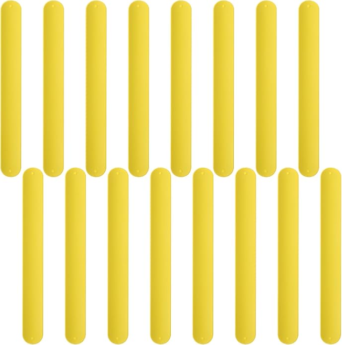 Silicone Rubbber Slap Bracelets Plain Slap Bracelets Wrist Soft and Safe Slap Bands Wrap Band for School Party Favors DIY Painting Wristband Craft