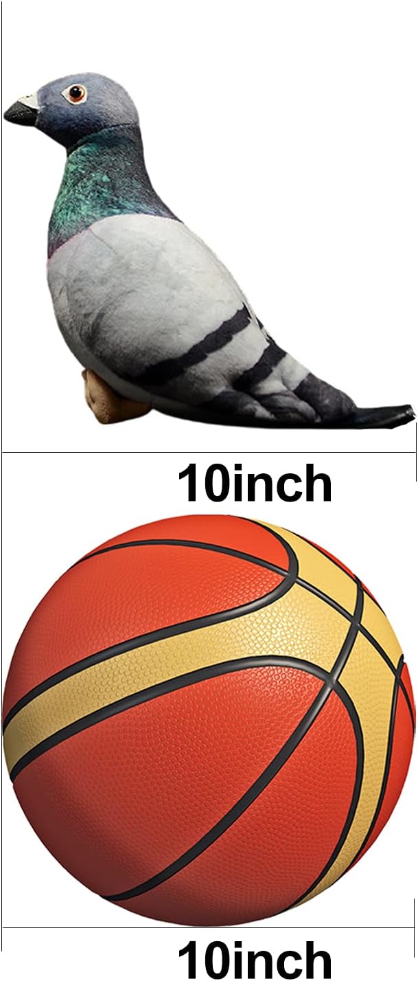 Grey Pigeon Plush Toy - Simulation Rock Columba Rupestris Stuffed Animal, Cute Rock Pigeon Plush Toy as Gift for Your Friends