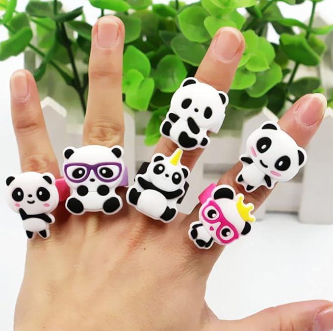 108Pcs Panda Party Supplies Favors Panda Keychains Rings Bracelets Panda Balloon Headbands Goodie Bags Stickers Toys Prizes Gift Carnivals for Kids Girls Panda Birthday Party Favor Supplies Goodie Bag