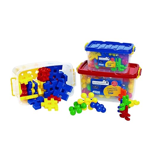 Excellerations Toddler, Preschool Manipulatives, Blocks, Builders, Construction STEM Toy