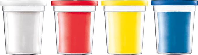 Maped Creativ My First Premium Modeling Dough - 4 4.2 oz pots - Kids Creating Clay Sculptures - Variety of Vibrant Colors - Super-Soft - Non-Stick Texture - Improves Sensory Skills
