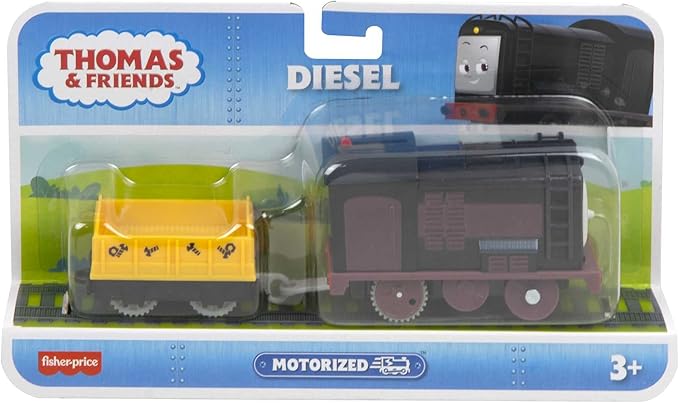 Thomas & Friends Motorized Toy Train Diesel Battery-Powered Engine with Cargo for Pretend Play Preschool Kids Ages 3+ Years