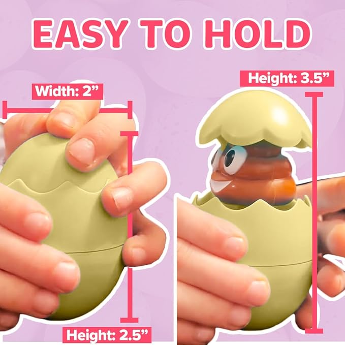 Egg Pops Talking Easter Egg Toy - Figure Pops Up & Plays Sounds, Easter Basket Stuffers for Teens - Interactive Kids Toys or Funny Gag Gifts for Teens, Cute Collectible Spring Character (Yellow)