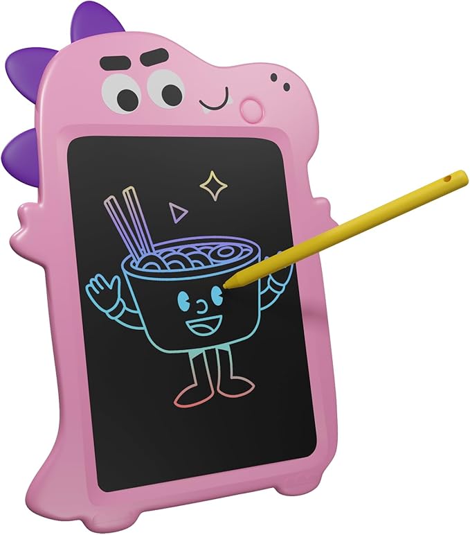 Drawing Writing Tablet, Easel for Kids, Toddlers Drawing Toy Educational Learning Drawing Pad Doodle Board for Toddlers 3-12 Year Old Girls Boys(Pink)