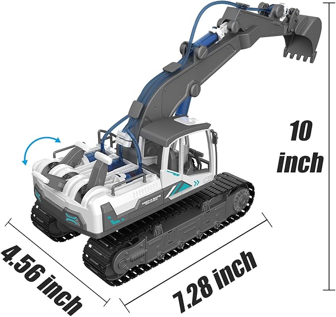 STEM Building Blocks Assembled Engineering Vehicle Hydraulic Power System, Science and Technology Small Production Science Experiment Set Educational Toys,Perfect for Boys Age 8-12