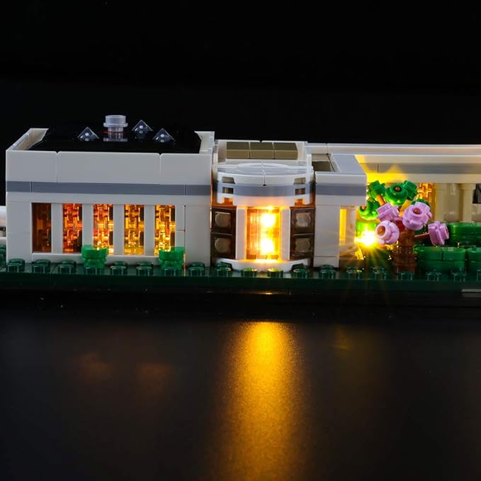 BRIKSMAX Led Lighting Kit for Architecture The White House - Compatible with Lego 21054 Building Blocks Model- Not Include The Lego Set