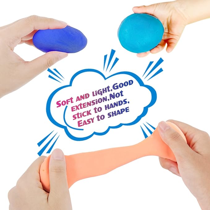 36 Colors Air Dry Clay for Kids, Modeling Clay Kit, Magic Foam DIY Clay with 3 Sculpting Tools, Ultra Light & Soft Clay, Safe & Non-Toxic & No Baking, Art Crafts Gift for Children by AORZOV