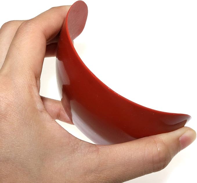 MEETOOT Clay Rubber Three Piece Set Soft Mud Tools Rib for Pottery and Clay Artists Casting Clay on Wheels, Hand-Built or Engraved