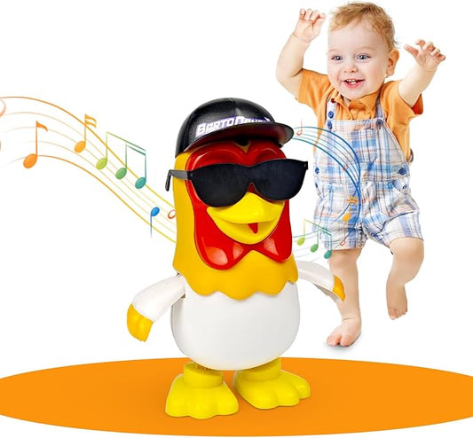 TOYMAKER La Granja de Zenon Black Hats Bartolito Chicken Baby Toys Dancing Toddlers Toys,Music Kids Interactive Early Learning Educational Toys for 1 2 3 4 Year Old Boys Girls Birthday and Christmas