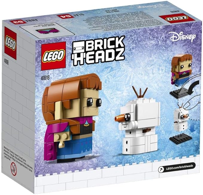 LEGO BrickHeadz Anna & Olaf Building Kit, Multicolor