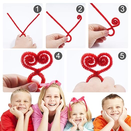 Pipe Cleaners,1600 Pieces Pipe Cleaners Crafts Pipe Cleaners Craft Supplies in 32 Colors Chenille Stems for Home and School DIY Art Crafts (0.23 x 11.8 Inches)