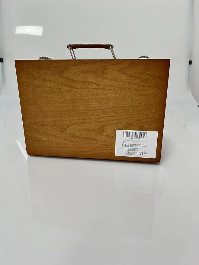 KINSPORY Art Supplies, 139 Pack Painting Drawing Art Kit with 2 Sketch Pads, Deluxe Double Layers Art Set Crafts, Colored Pencils, Oil Pastels, Watercolor Paints, Gift for Artists Kids (Brown)