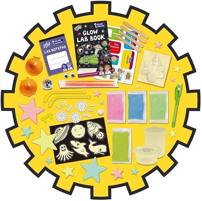 Galt Toys, Glow Lab, Science Kit for Kids, 20 Fun Experiments, Ages 6 Years Plus