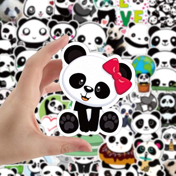 108Pcs Panda Party Supplies Favors Panda Keychains Rings Bracelets Panda Balloon Headbands Goodie Bags Stickers Toys Prizes Gift Carnivals for Kids Girls Panda Birthday Party Favor Supplies Goodie Bag