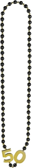 Amscan Party Bead Necklace - 17" | Black | 1 Pc.