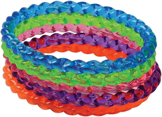 U.S. Toy Crystal Plastic Bangle Bracelets-24 Pieces, SS-UST-VL31