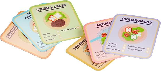 Bluey – Wooden BBQ and Salad Set, 33-Piece Colorful Playset with Tongs and Food Pieces – Realistic Role-Play & Imaginative Fun for Ages 3 Years and Up