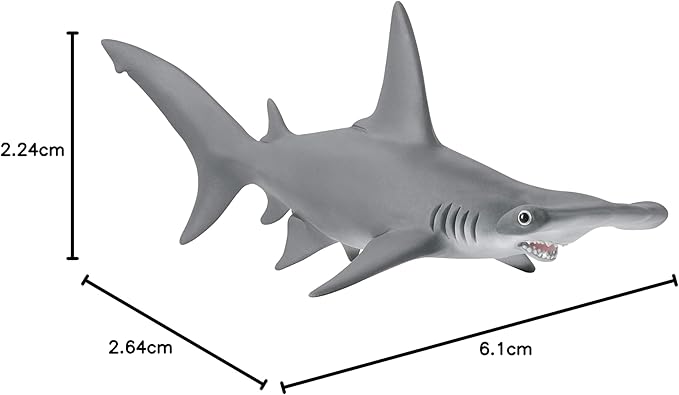 Schleich Wild Life, Animal Figurine, Animal Toys for Boys and Girls 3-8 Years Old, Hammerhead Shark, Ages 3+