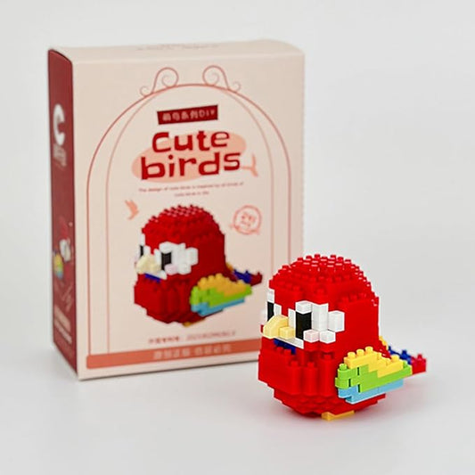Birds Building Blocks for Adults Mini Building Blocks Birds Building Bricks Toy Micro Block Building Set Gift for Kids and Adults-253 PCS(Macaws)