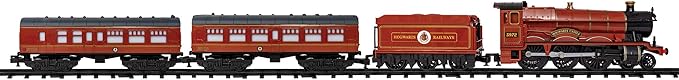 Lionel Battery-Operated Hogwarts Express Toy Train Set with Locomotive, Train Cars, Track & Remote with Authentic Train Sounds, & Lights for Kids 4+