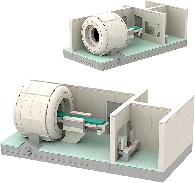 Educational Hospital Medical Machine Toy Set,MRI Scanner Model Building Blocks Set,Collectible Scene for Moc Bricks Lovers,Compatible with Lego 630 Building Accessory,523 Pcs