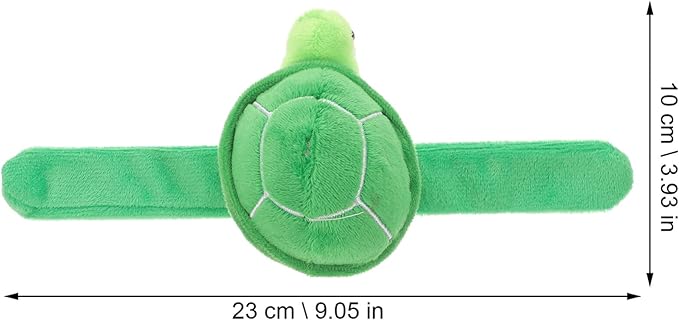 Toddmomy Plush Slap Bracelet Turtle Snap Band Stuffed Animals Slap Bracelets Turtle Slap Bracelet for Kids Party Favors