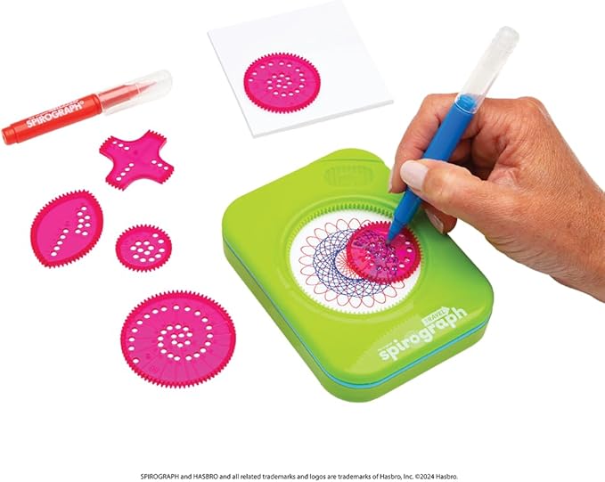Spirograph Travel – Arts and Crafts, Travel Toys, Kids Toys, Art Supplies, Craft Supplies, Toddler Arts and Crafts, Drawing Art Kit, Toddler Activities, Unleash Your Child Inner Artist, Ages 5+
