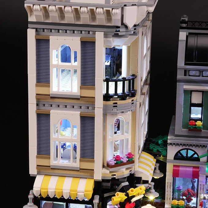 BRIKSMAX Led Lighting Kit for Assembly Square - Compatible with Lego 10255 Building Blocks Model- Not Include The Lego Set