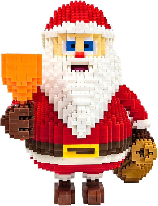 Building Bricks 2500+ Pieces Set - Classic Cartoon Characters Building Blocks - Mini Building Block for Boys Girls & Adults (Santa Claus)
