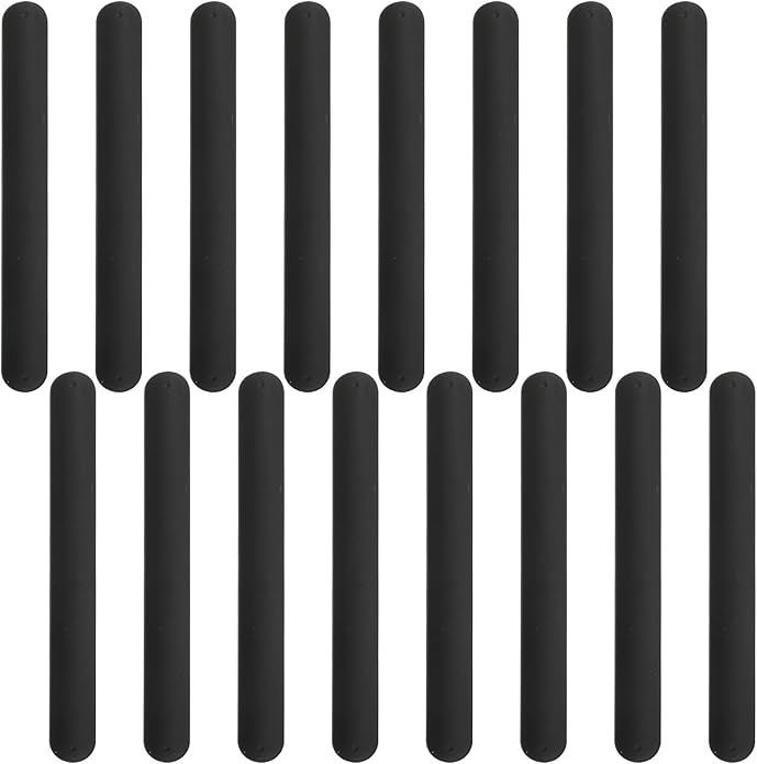 Silicone Rubbber Slap Bracelets Plain Slap Bracelets Wrist Soft and Safe Slap Bands Wrap Band for School Party Favors DIY Painting Wristband Craft