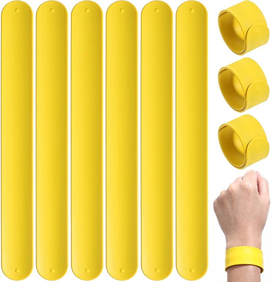 10Pcs Slap Bracelets - Silicone Snap Ruler Snap Bands Wristband for Classroom Prize Party Favors