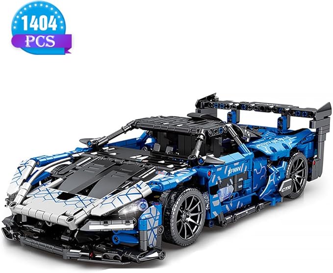 Mesiondy Sports Car Building Blocks Toys Adults Kits,1:14 MOC Building Set Raceing Car Model for Boys Age 12-16 8-14,(1404 Pieces)