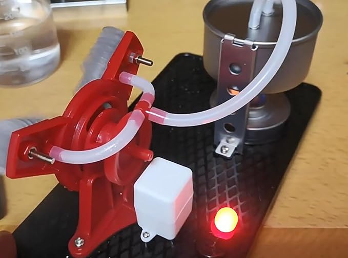 Usmile Miniature Working Steam Engine Heat-Powered Model Engine Steam-Driven Generator Educational steam Engine kit Science Experiment STEM Learning Mechanical Model